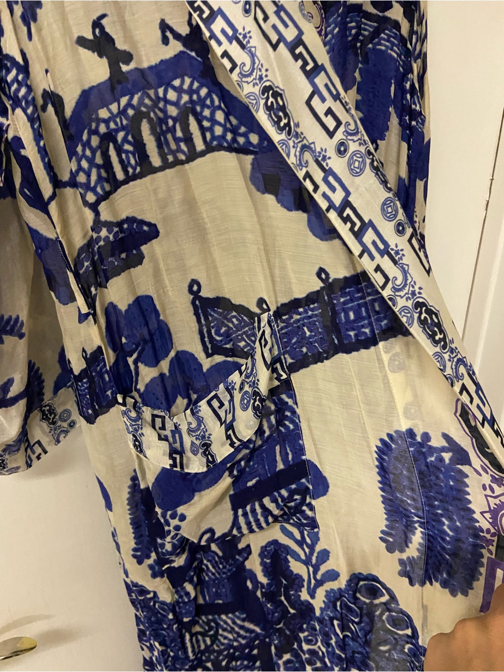 Nwt One Hundred Stars Giant Willow Woven Wrap Robe Kimono Duster O/S -No Belt- — image 3 of 8